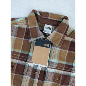 The North Face Arroyo Flannel Mens Utility Brown Plaid Size Small